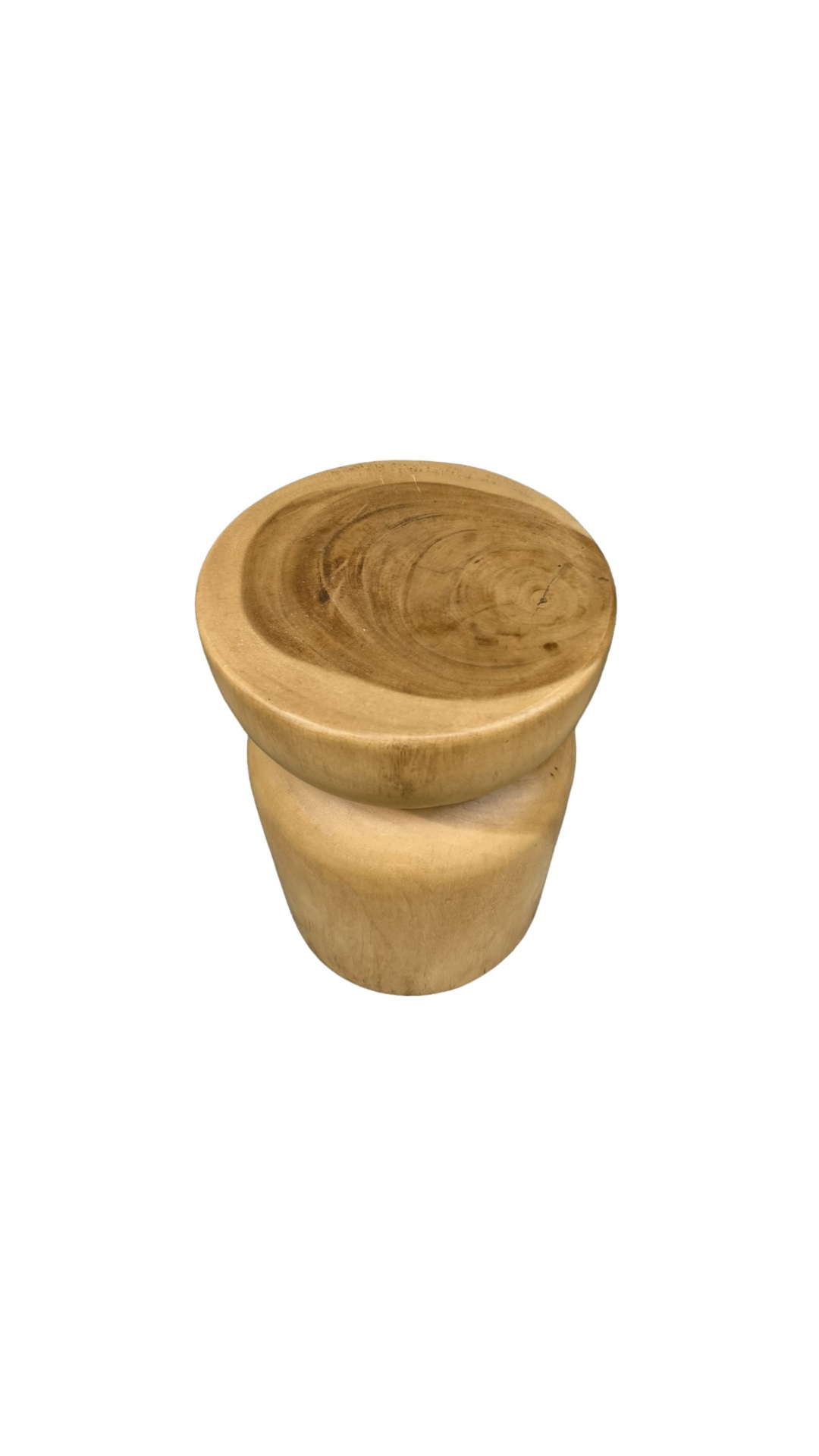 Holzpouf "Soler", Beistelltisch