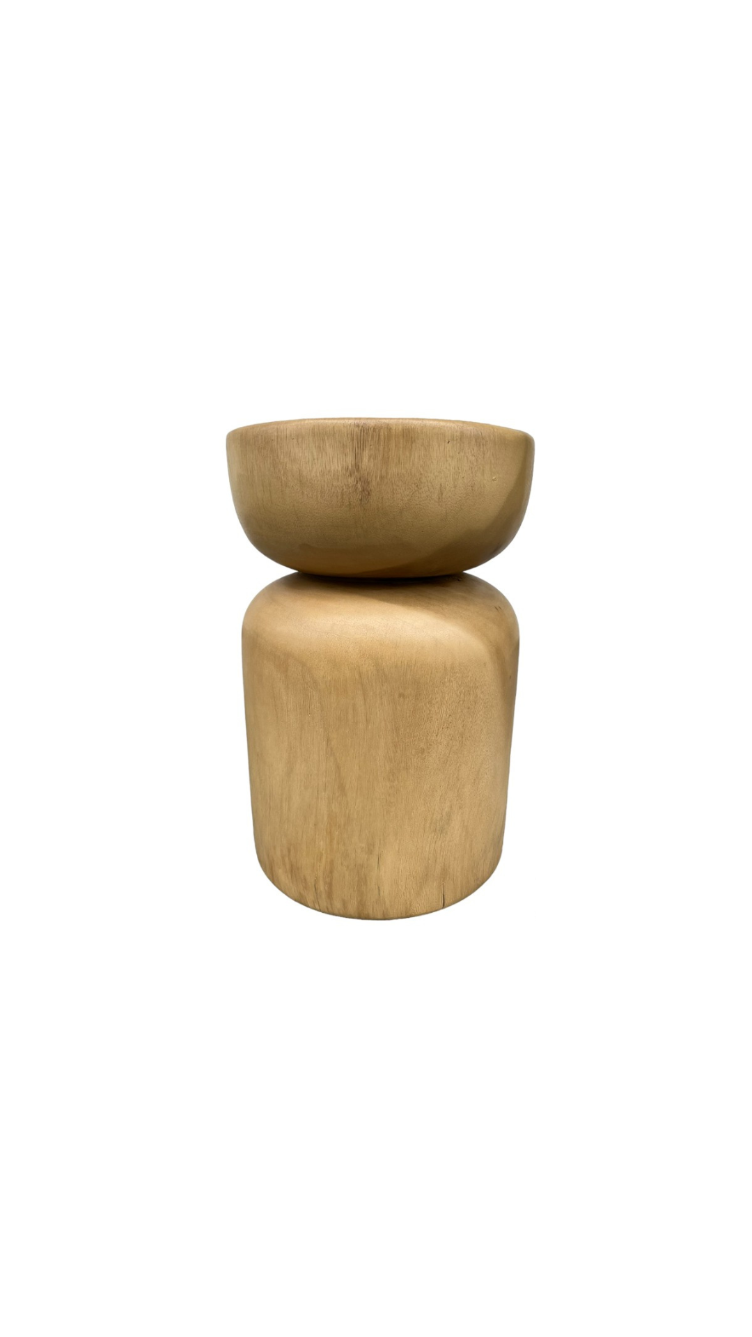 Holzpouf "Soler", Beistelltisch