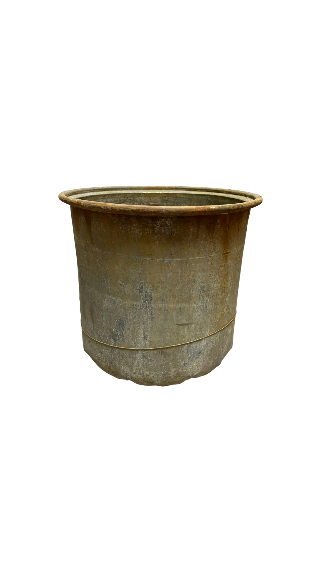 Antique copper kettle