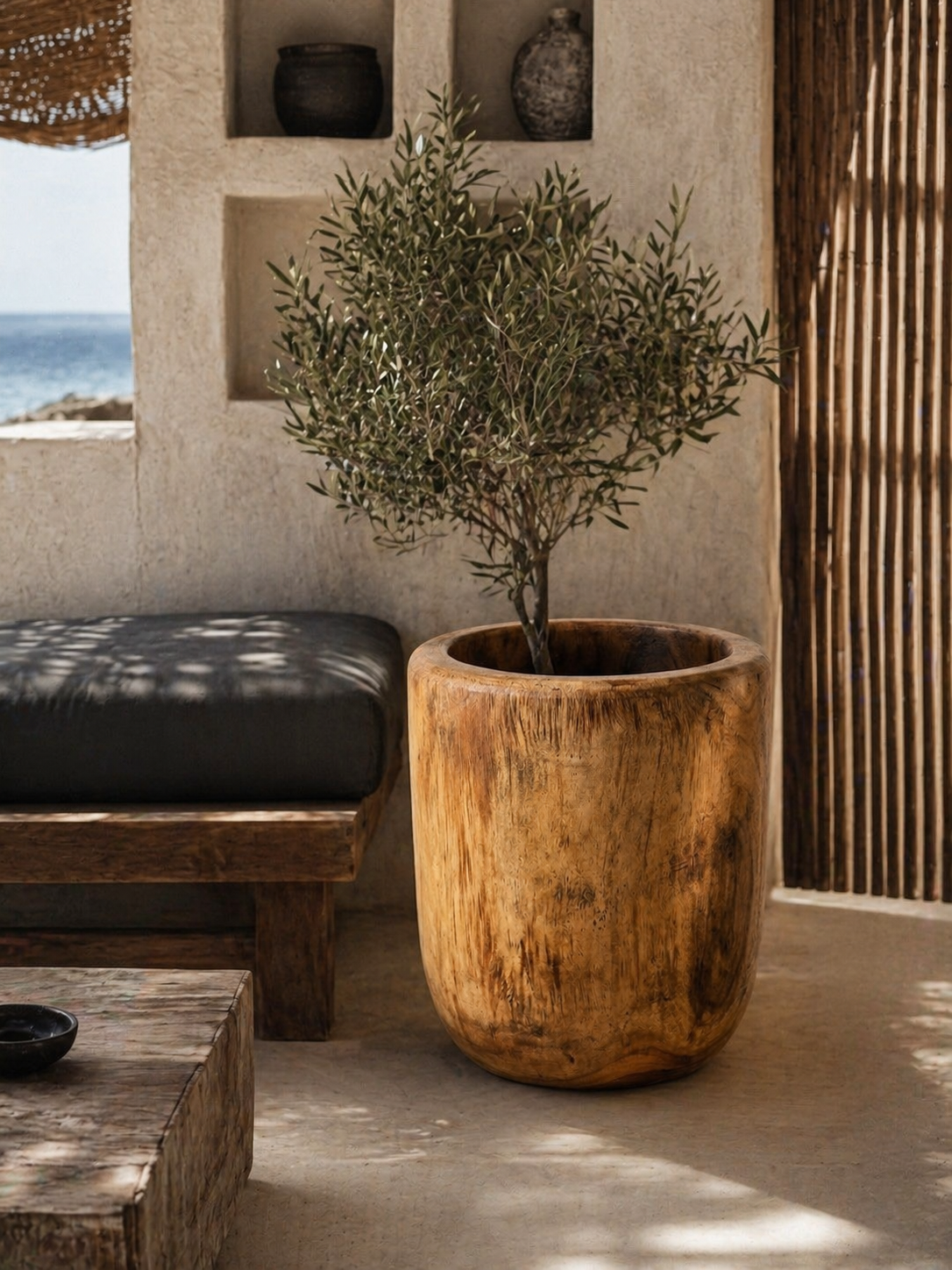 Holztrog „Teak“