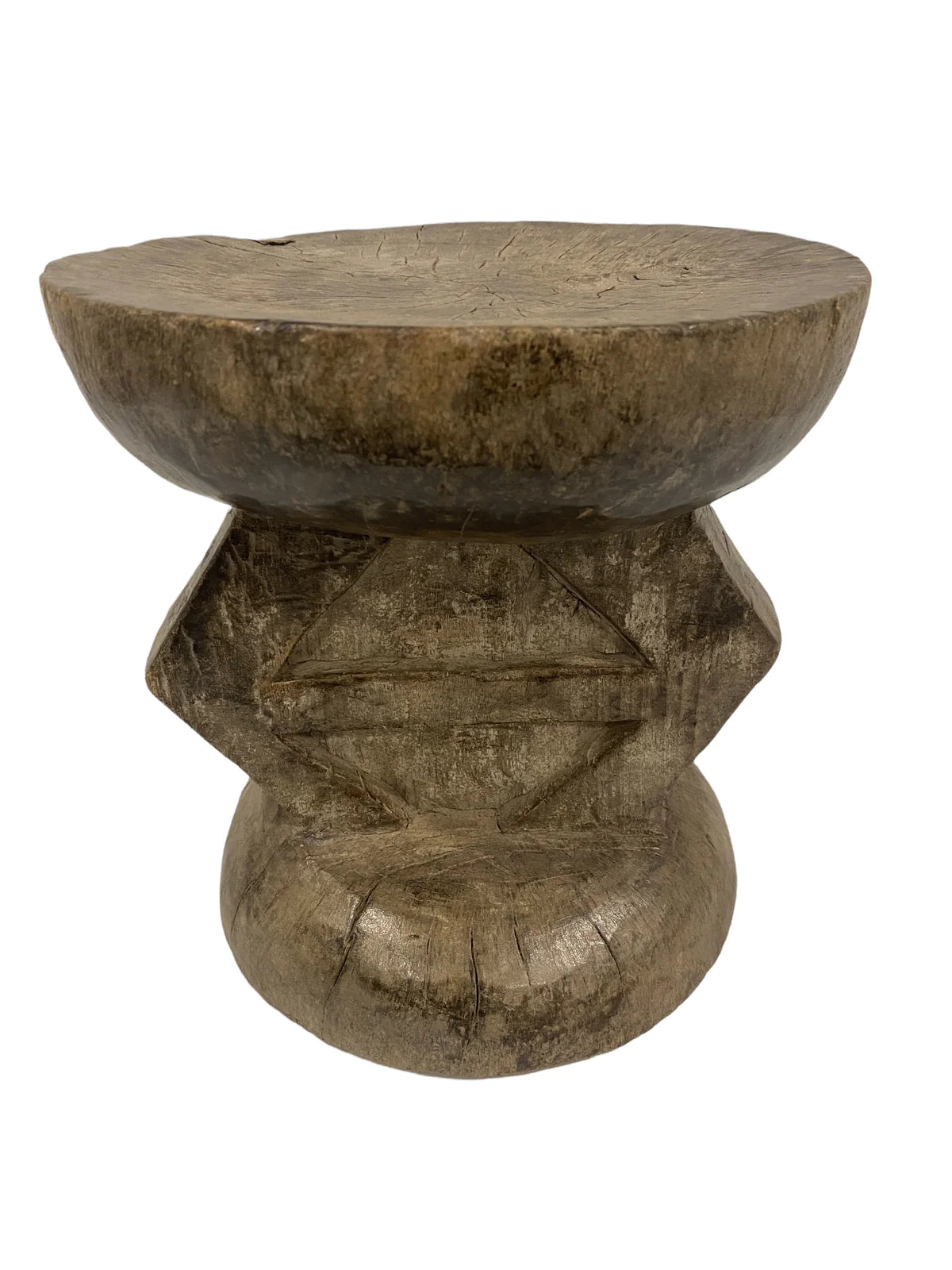 Hocker "Tonga" - handgeschnitzt