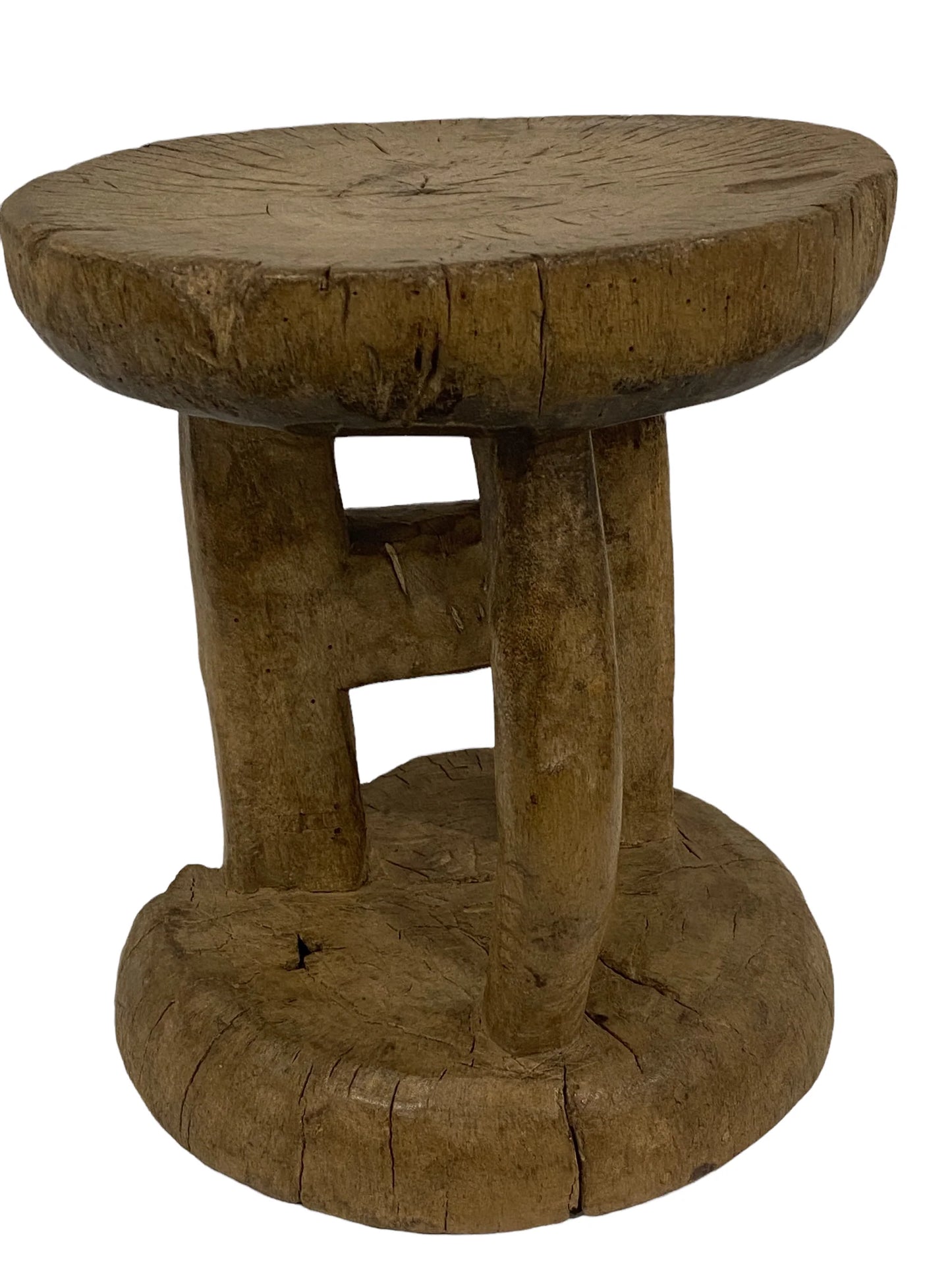 Hocker "Tonga" - handgeschnitzt