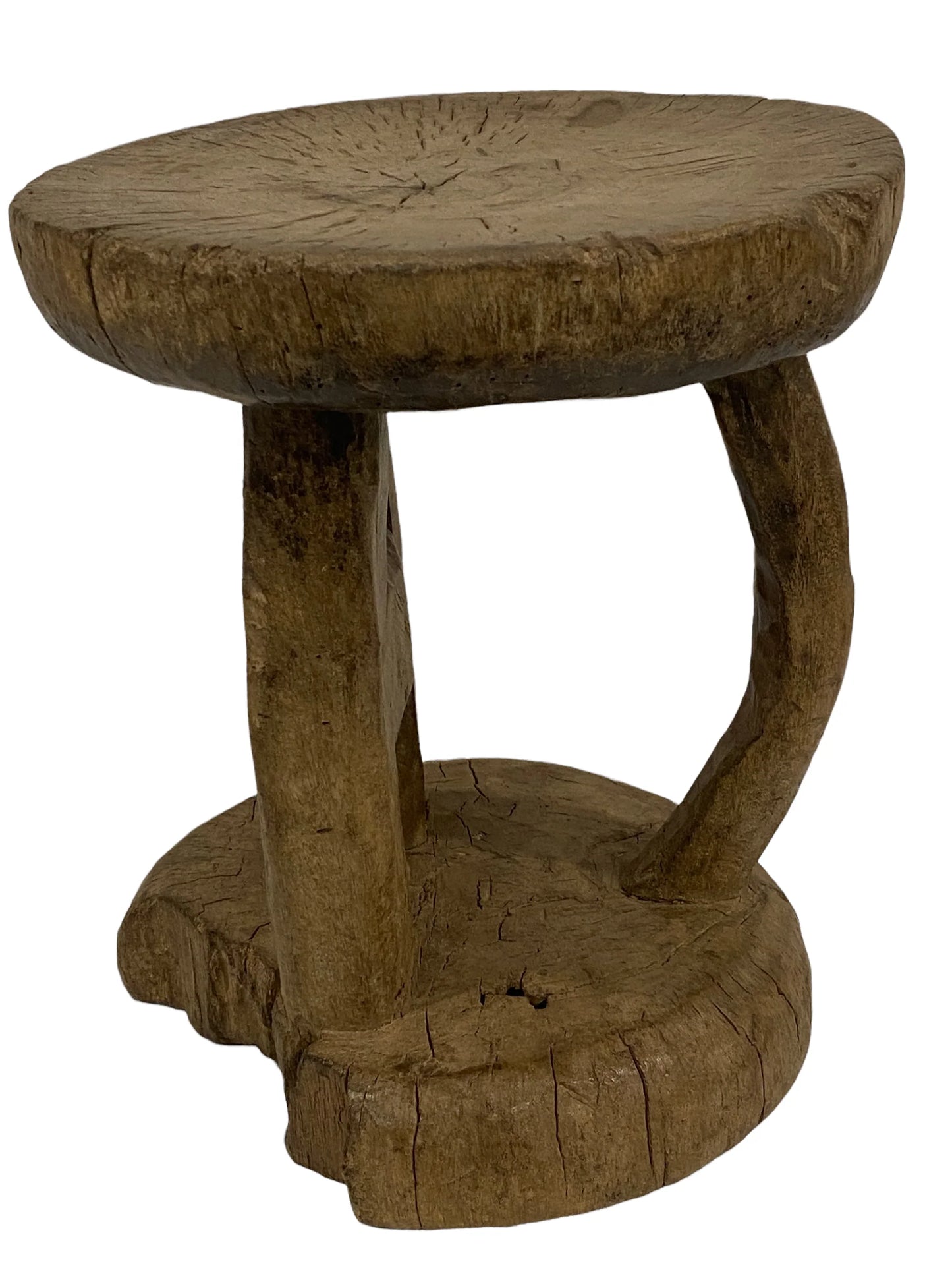 Hocker "Tonga" - handgeschnitzt