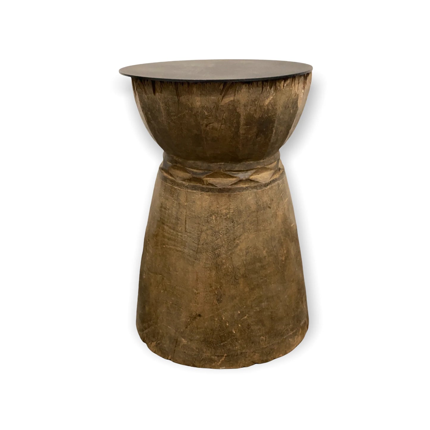 African Grain Stomper "Steel", Beistelltisch