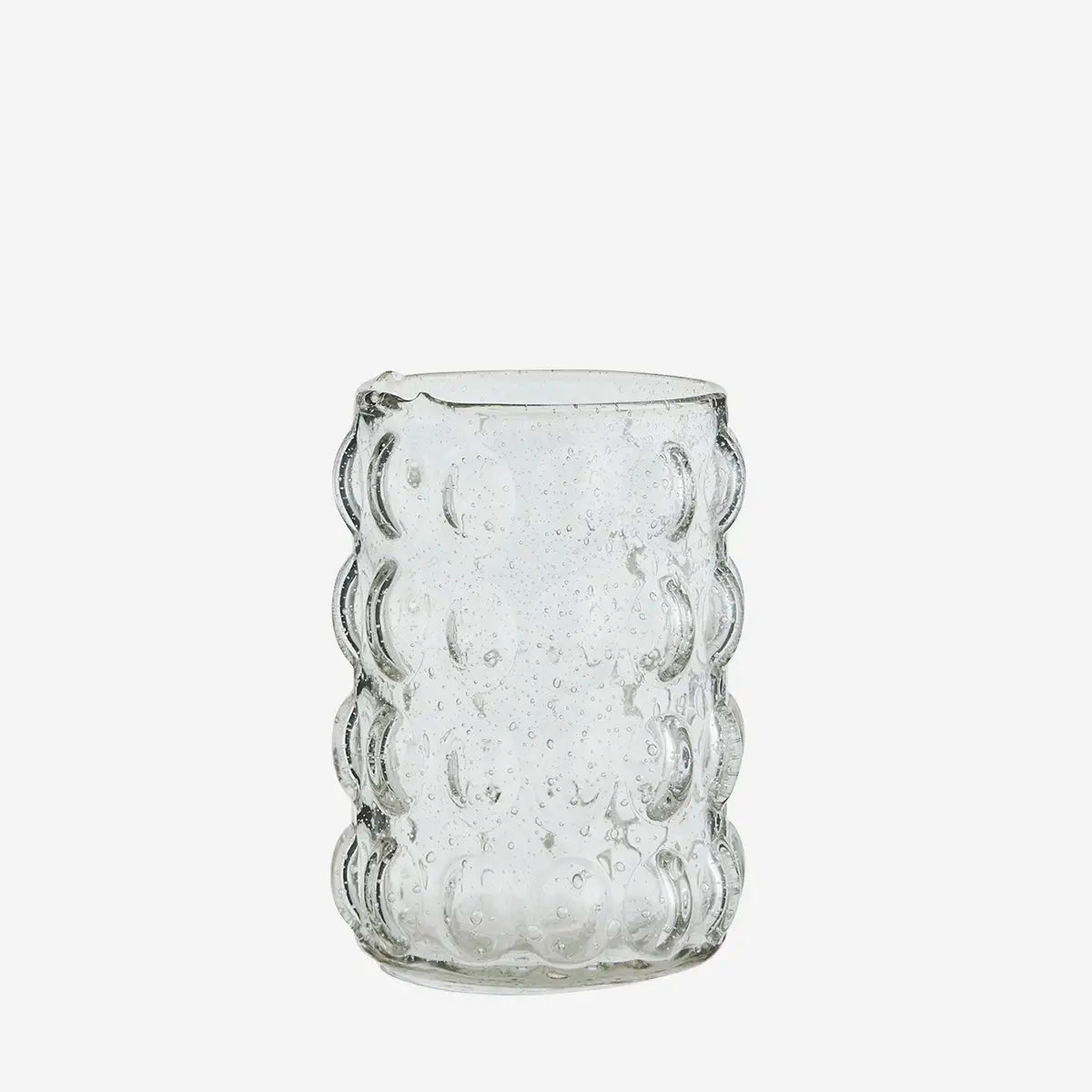 Glass vase with bubbles