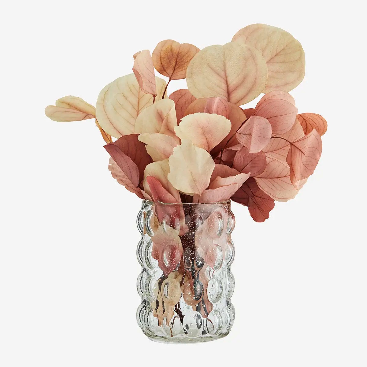 Glass vase with bubbles