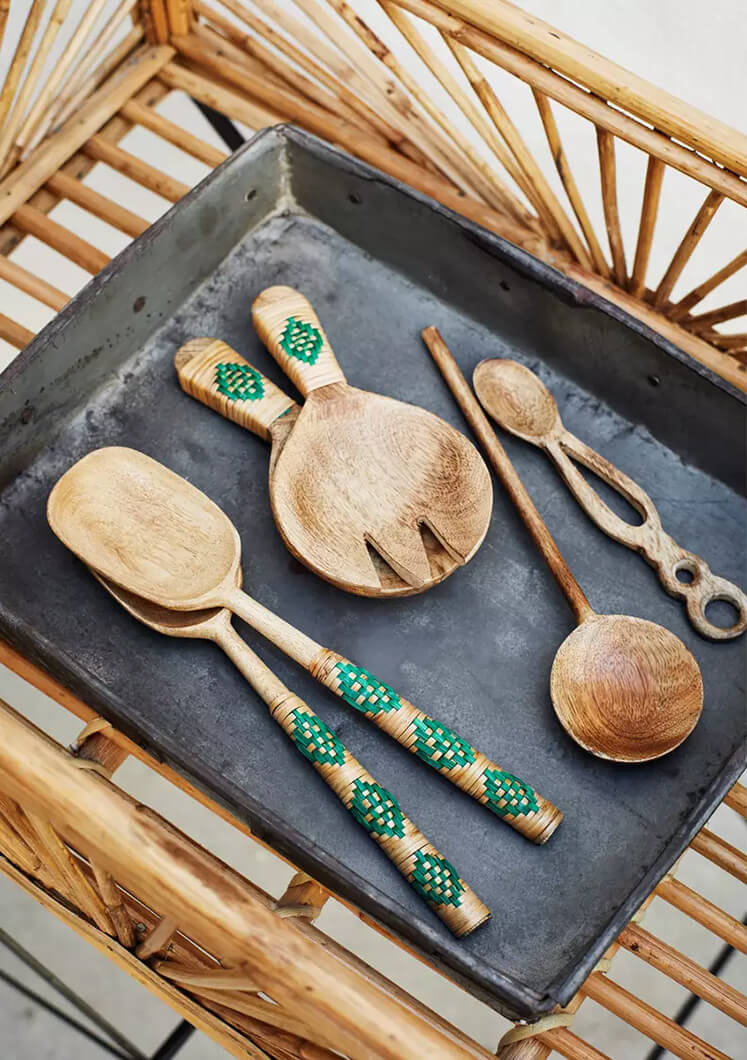 Servierbesteck Set aus Mangoholz "Casa Bamboo"