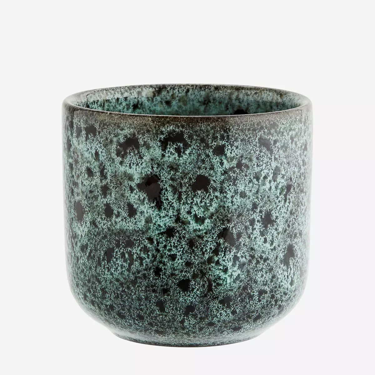 Stoneware cup "Petrol"