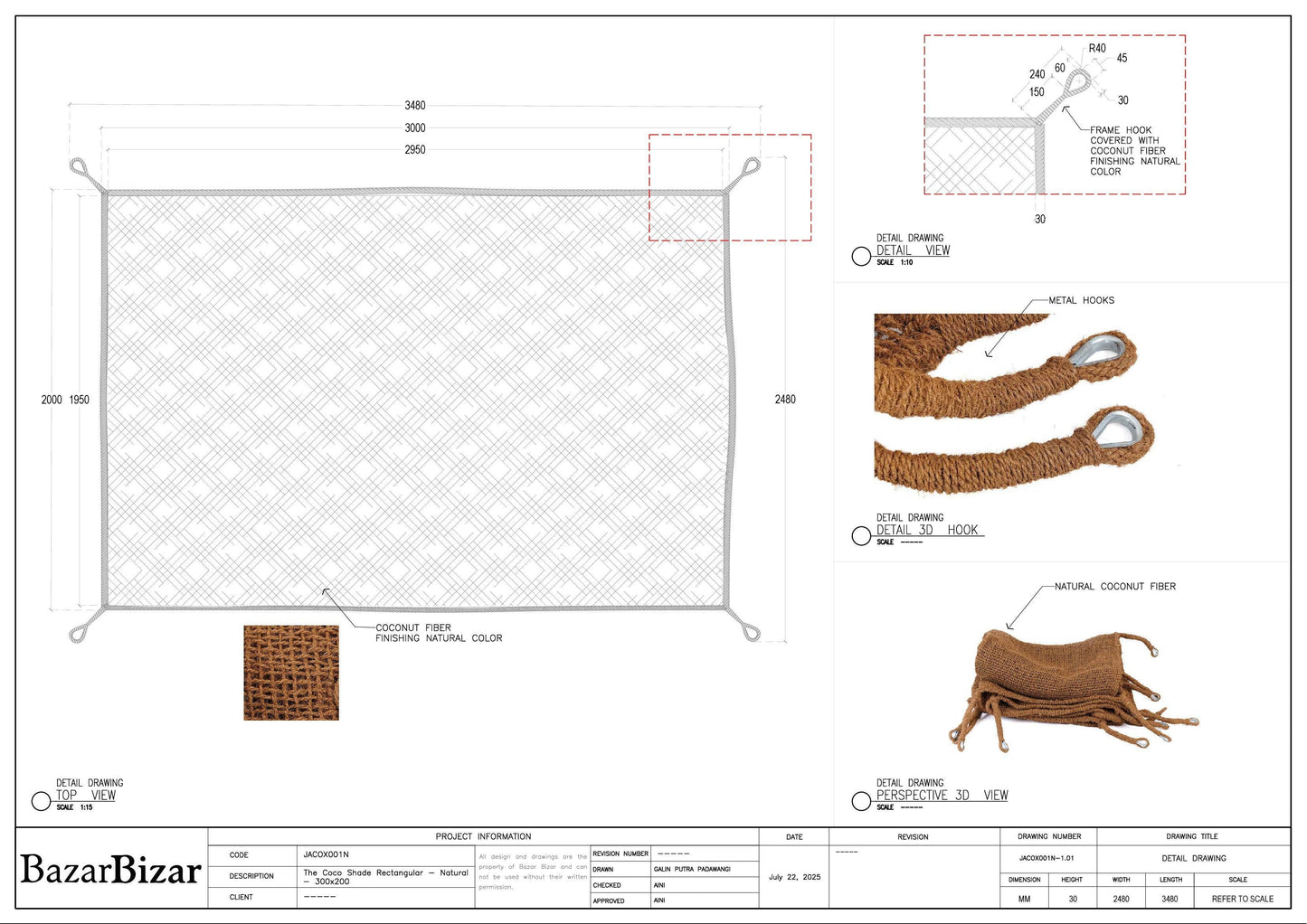 Coco Shade (rechteckig 300 x 200)