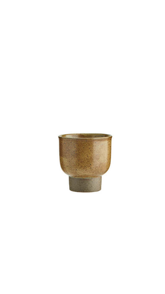 Steingut Becher