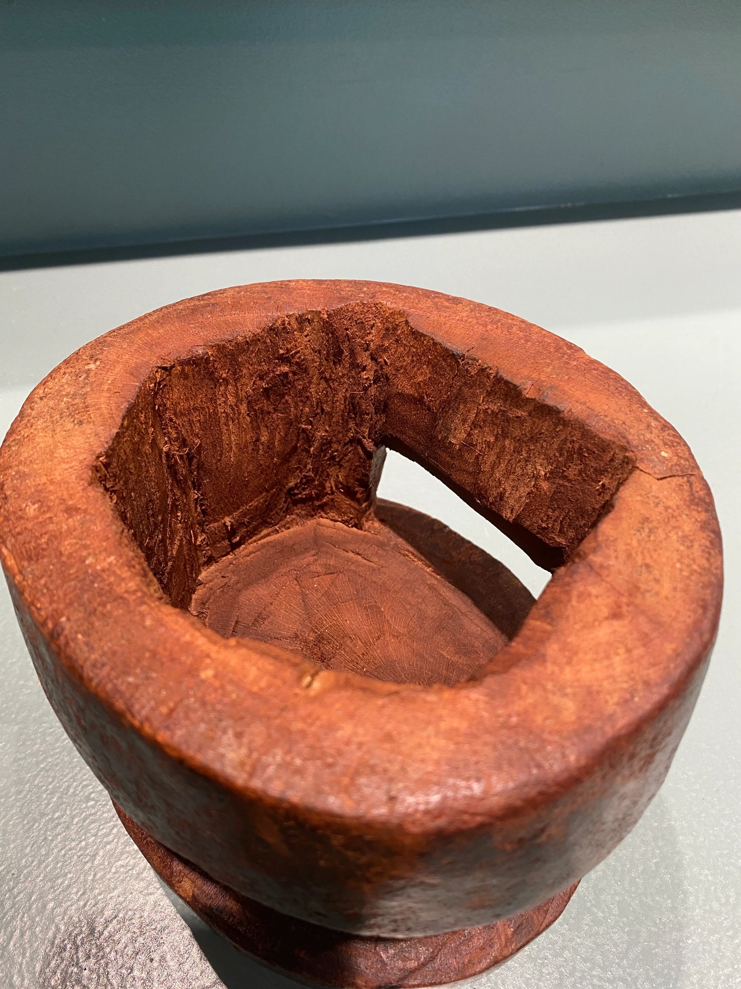 Mini stool "Yaruba" - hand carved