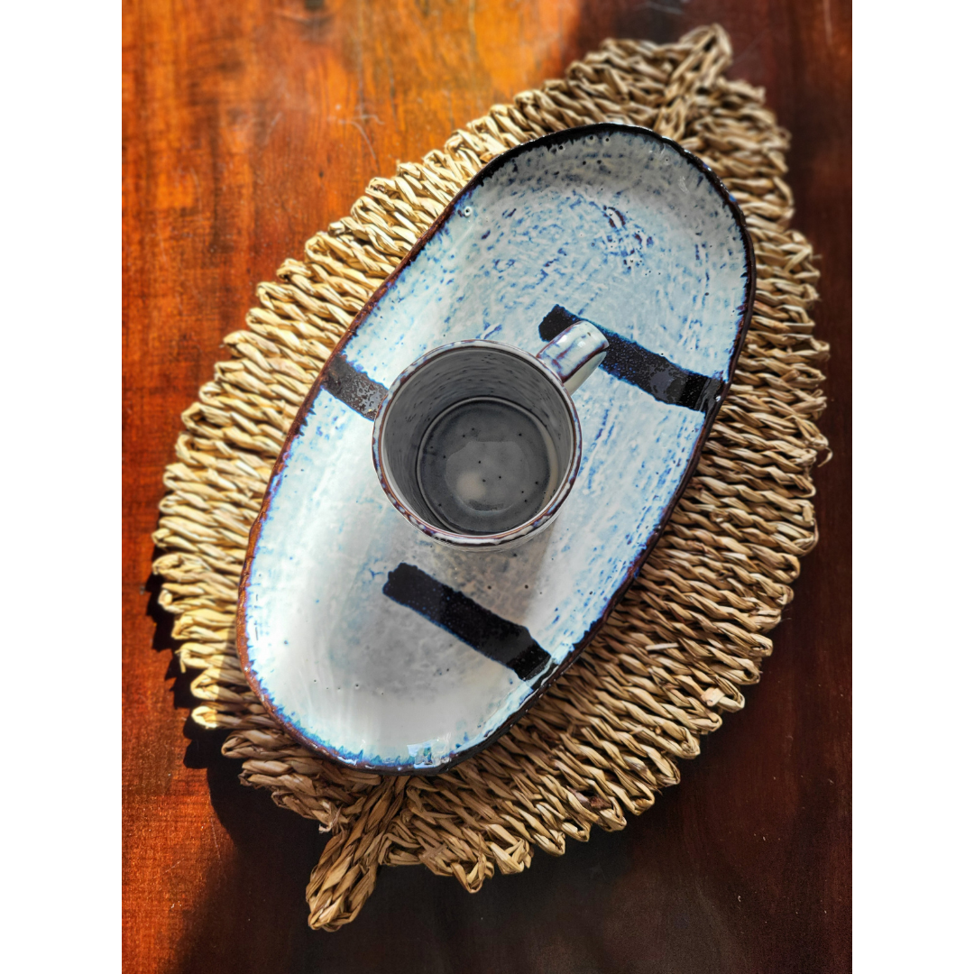 Oval serving plate "Orient"
